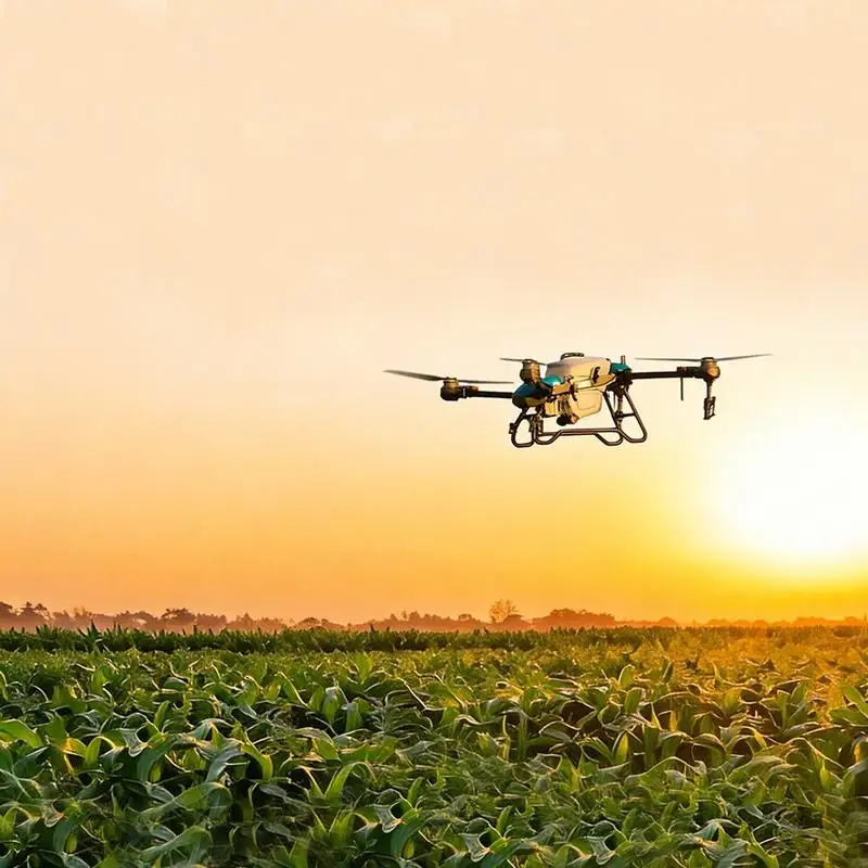 JT-80 agricultural drone over tea plantation