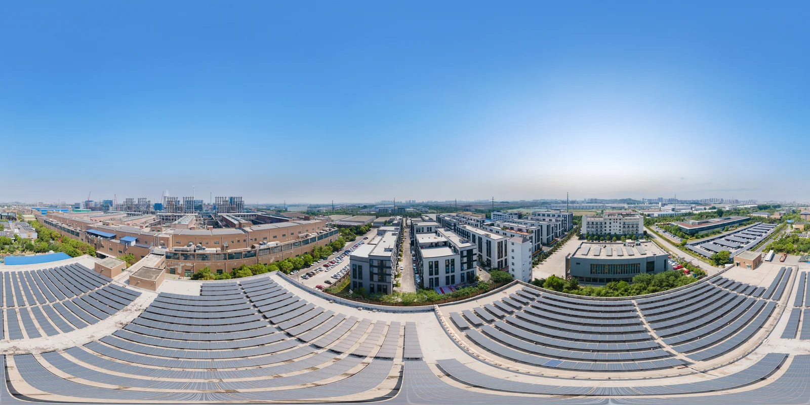 Aerial view of the industrial park housing the Jitian Intelligent facility in Xuzhou