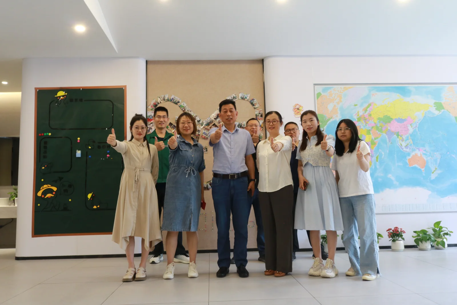 The JTILEP export team photographed at the Xuzhou office