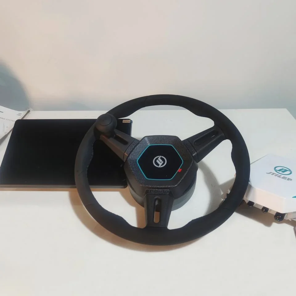 HD818 auto-steering kit on the bench